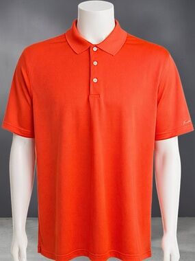 Walter Hagen Essentials Blood Orange Performance Golf Polo